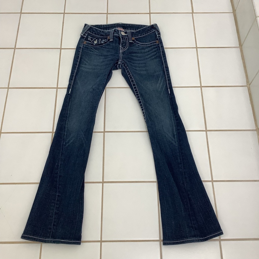 True Religion Low Rise Dark Wash